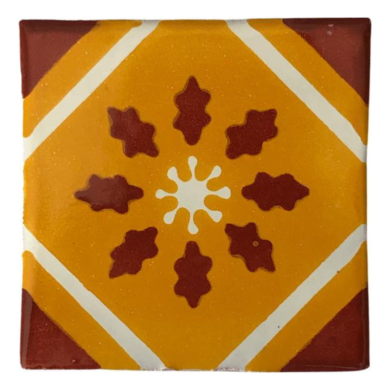 Azulejo 10.5cm Artesanal Tipo Talavera Liso 90pz #acls Acls-81