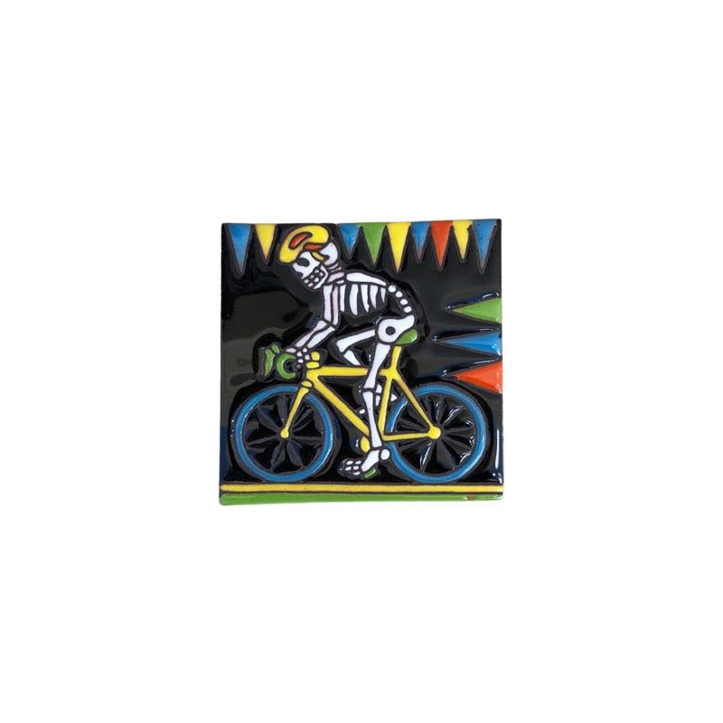 Azulejo 11cm Artesanal Tipo Talavera Relieve 90pz #acre Acre-09