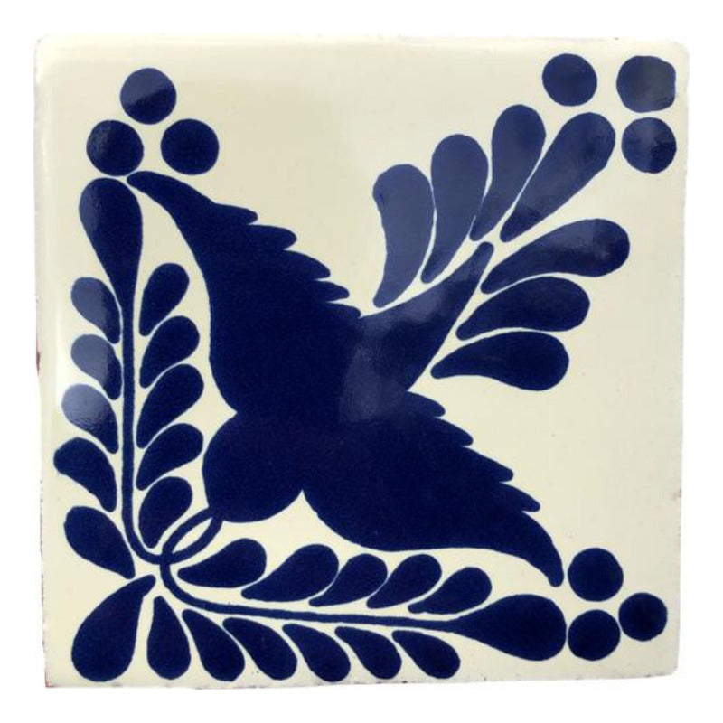 Azulejo 10.5cm Artesanal Tipo Talavera Liso 90pz #acls Acls-62