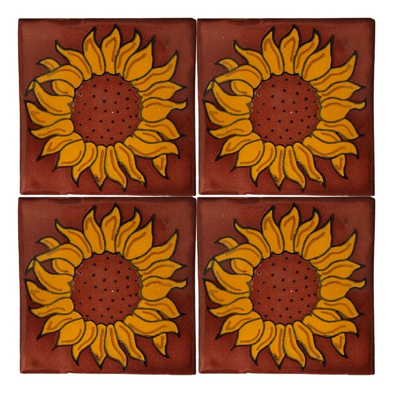 Azulejo 10.5cm Artesanal Talavera Liso 90pz #acln-14