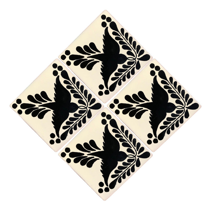 Azulejo 10.5cm Artesanal Talavera Liso 90pz #acls-108