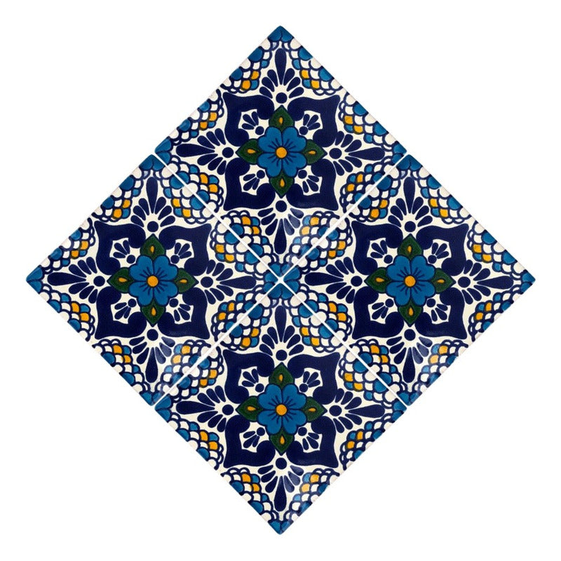 Azulejo Artesanal Talavera Liso 90pz #acln-55